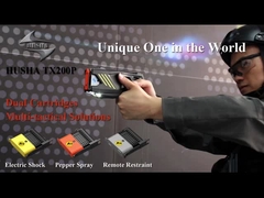 विद्युत शॉक पीपर स्प्रे और रिमोट रिटेंशन के साथ दोहरी कारतूस शॉक बंदूक