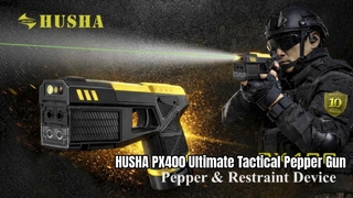 HUSHA PX400 टैक्टिकल पेपर स्प्रे और रेस्ट्रेंट डिवाइस